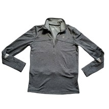 MEC Mountain Equipment Co Canada Mens Small Gray Long Sleeves 1/4 Zip Pu... - $27.61