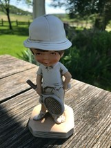 Vintage Gift World of Gorham Made in Japan Porcelain Moppets Tennis Player Figur - £12.09 GBP