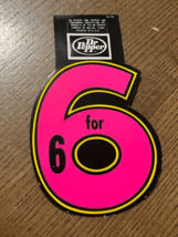 Vintage Dr Pepper 1980s 6 for 6 Pink Bottle Neck Ringer Hanger Soda Ephe... - €12,57 EUR