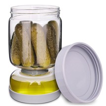 Pickle And Olive With Strainer Flip For Pickle Juice Separator From Wet ... - £30.84 GBP