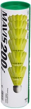 Yonex Mavis 200i Nylon Badminton Shuttle Cock Pack of 6 Yellow Shuttlecock - $22.49