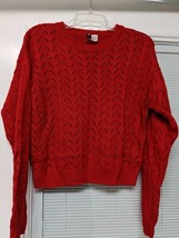 Women&#39;s Long Sleeved Sweater Size Small Red - Divided By H&amp;M - £10.82 GBP