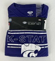 Concepts Sport Kansas State Wildcats Sleep Set Pants &amp; S/S Top Mens Small NWT - £31.28 GBP