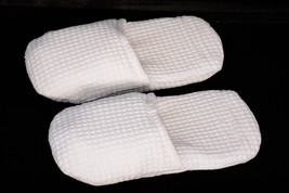 Waffle Weave Toe Slippers | Comfortable Fit | Closed White Slippers Pack... - $41.59 CAD
