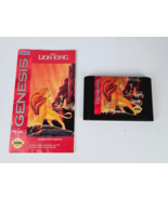 Lion King (Sega Genesis, 1994) with Manual Tested and Working - £8.55 GBP