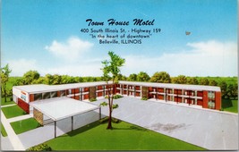 Town House Motel Belleville IL Postcard PC472 - £3.72 GBP