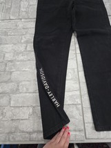 Vtg Harley Davidson Jeans Straight Leg Black Denim Womens Size 6 Biker E... - $22.99