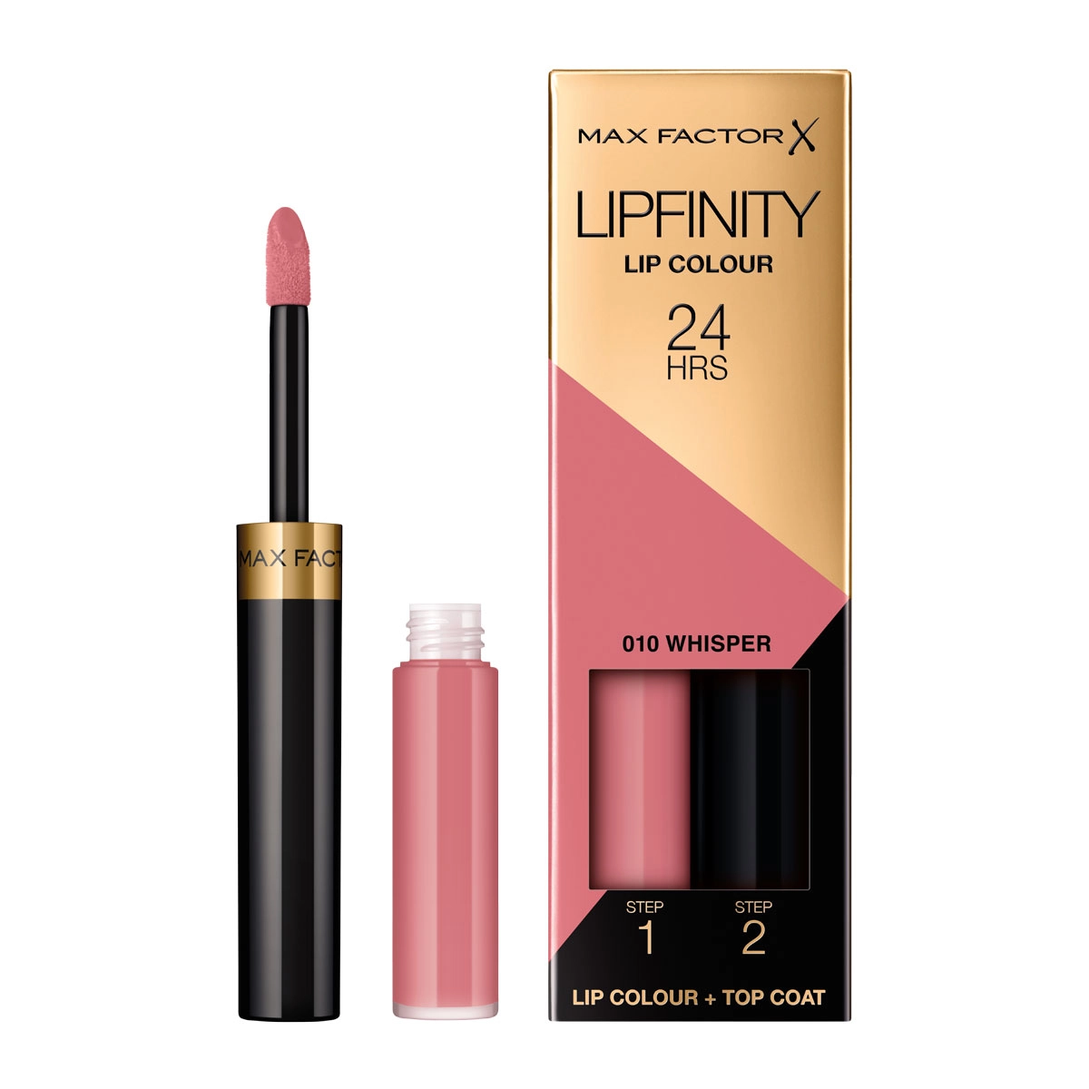 Max Factor X Lipfinity Lip Color 24H 2-Step Lipstick - 010, Whisper - $26.54