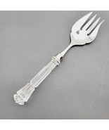 Reed and Barton Salad Serving Fork Large Stainless Steel Crystal Glass H... - $20.80