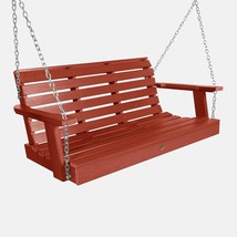 Weatherly Porch Swing, 4 Ft., Highwood Ad-Porw2-Red, Rustic Red. - £467.93 GBP