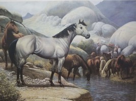 Sundance - Limited Edition Print by Chuck Dehaan - Quarter Horse - Remuda - £119.90 GBP