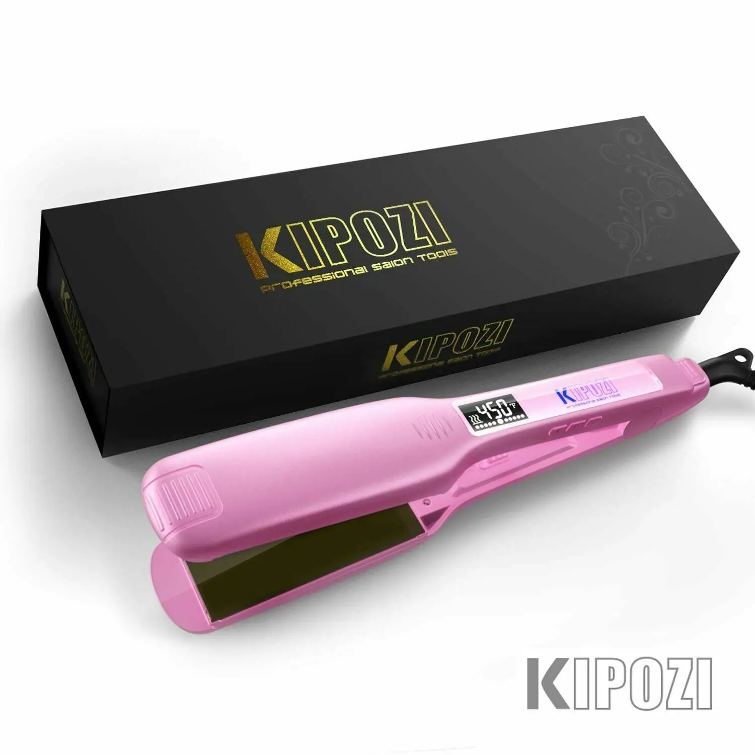 KIPOZI KP-139 Professional Hair Straightener Fast Heat Smart Timer Flat  with LC - £194.40 GBP