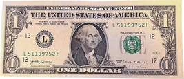 $1 One Dollar Bill 51199752 birthday anniversary May 1, 1997 - $29.99