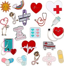 20 PCS Nurse Enamel Pins Cute Pins - £26.74 GBP