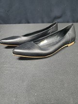 Coach and Four Avio Ballet Flats Black Leather Pointed Toe Size 9 M Made... - $24.95