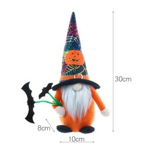  Gnomes  Decorations  Gonk with Bat Spider Web and  Pattern Cute Faceless Doll f - £96.07 GBP