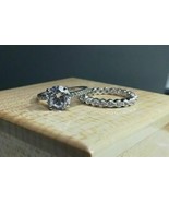 Juego de anillos de novia de 3,20 quilates con diamante de imitación... - £227.42 GBP