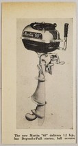 1949 Magazine Photo Martin &quot;60&quot; Outboard Motors 7.2 HP - $8.08