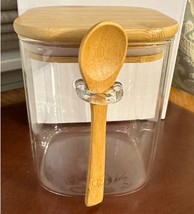 JEKMOS Glass Jar With Airtight Lid and Spoon 17oz 4 x 4 In - $20.46 CAD