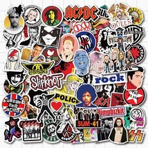 0 pcs rock band stars music cool stickers waterproof pvc decal for guitar laptop helmet thumb200