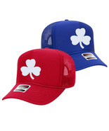 3 LEAF CLOVER Shamrock Embroidered Foam Trucker Hat, 5 panel cap, 32-467 - $34.03 CAD