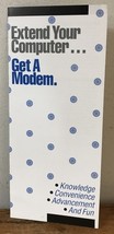 Vtg 80s MultiTech Systems Extend Your Computer Get A Modem Early Interne... - £22.33 GBP