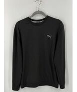 Puma Mens Sweatshirt Top Size Medium Dark Gray Pullover Brushed Fleece A... - $618.26 MXN