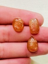 Natural Sun Stone Cabochon Gemstone Sunstone Loose Gemstone Cabs , For Jewelry M - £7.45 GBP