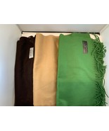 Luxury Cashmere Feel Super Soft 100% Acrylic Scarf  New Set of 3   (8) - $292.03 MXN