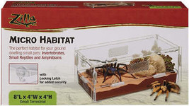 Zilla Micro Habitat Terrestrial for Small Pets: Secure Locking Handle, 3... - £32.68 GBP+