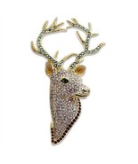 LO2410 - Gold White Metal Brooches with Top Grade Crystal  in Multi Color - $66.93 CAD