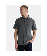 George Men&#39;s Short Sleeve Knit Button Front Shirt X-LARGE (46-48) Black ... - $26.10 CAD