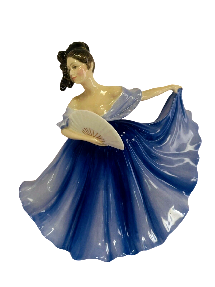 Royal Doulton Figurine - Elaine  Blue Dress HN2791 Pretty Ladies 1979 - £68.46 GBP