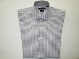 Andrew Fezza Slim Fit Tonal Plaids Men Dress Shirt Multi-Color 15 | 34 MSRP $69  - £22.52 GBP