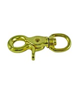 rOund SWIVEL Eye spring TRIGGER bolt SNAP BRASS 3/4&quot; x 2 1/2&quot; BLUEHAWK 0... - £14.18 GBP