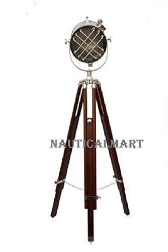 Vintage Stylish Nautical Search Spot Light - Floor Light Lamp By Nautica... - $187.11