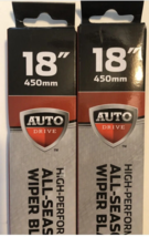NIB-Auto Drive High-Performance Wiper Blade, 18&quot;,450mm, All-Season Set o... - $14.22