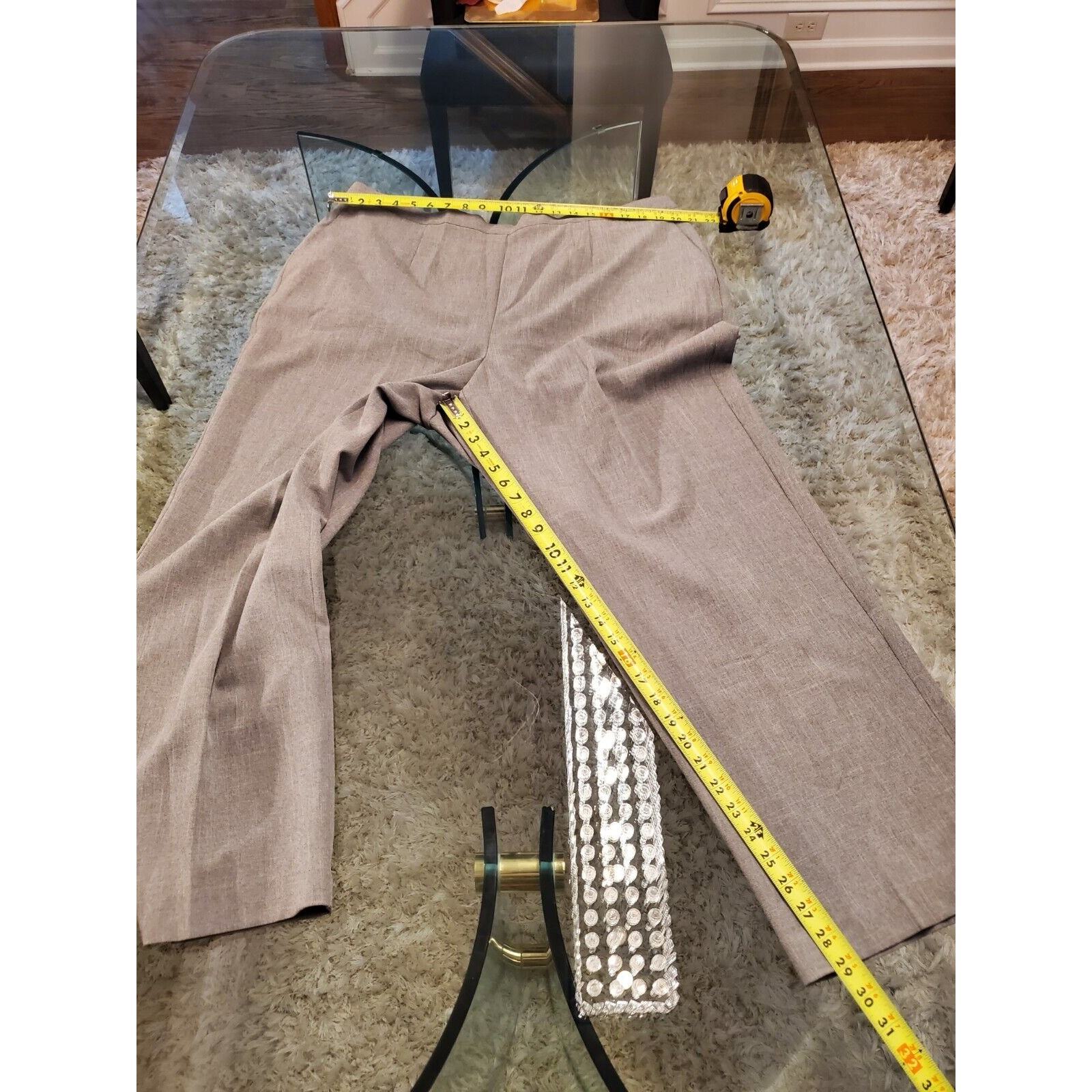 Alfred Dunner Women's Gray Polyester Mid Rise Straight Fit Dress Pant Size 22W Item image 10