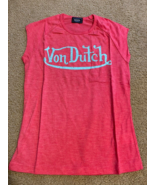 Von Dutch NEW Womens large Pink Short Sleeve Raglan Tee T Shirt Top - £9.71 GBP