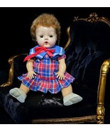 VTG 1956-58 American Character Tiny Tears 13.5&quot; Blonde Green Eyes Baby Doll - €57,08 EUR