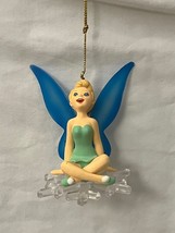Disney Grolier Christmas Ornament - Tinker Bell - Sitting Criss Cross on a Clear - £7.88 GBP