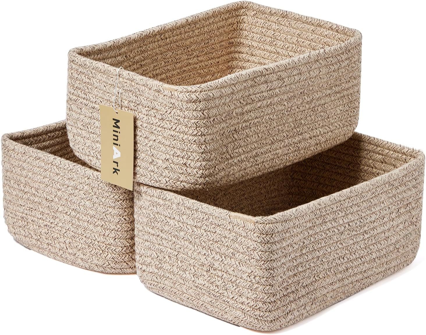 Shelf Storage Baskets For Organizing | Closet Organizer Bins | Small Toy... - $41.93