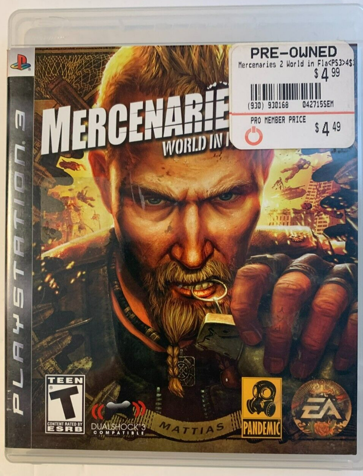 Mercenaries 2: World in Flames (Sony PlayStation 3, 2008): PS3 Shooter - $10.88