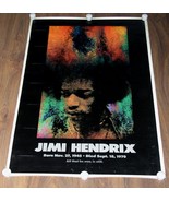 Jimi Hendrix Poster All That He Was Still Is Vintage 1970 Obituary Sunse... - $164.99