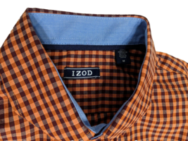 IZOD Advantage Performance Long Sleeve Button Down Shirt Sz M Amber NWT Mens - £23.25 GBP