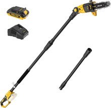 Pole Saw, 8-Inch Pole Saw For Tree Trimming Cordless 15-Ft Max Reach, Auto - $123.77