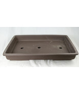 Japanese Yokkaichi Rectangular Unglazed Slim Forest &amp; Raft Bonsai Pot 17... - $196.19 CAD+