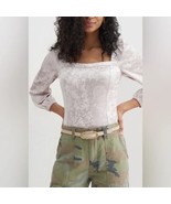NWOT Anthropologie Jessima Velvet Corset Top Pink XL - $495.14 MXN