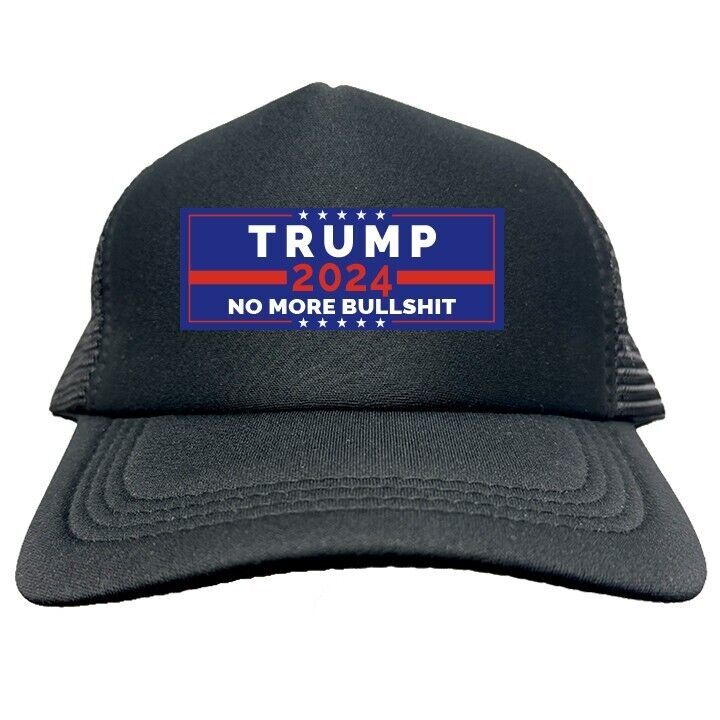 TRUMP NO MORE BULL MAGA 2024 FUNNY Trucker Hat Cap Foam Mesh HF0302 - $19.99
