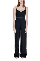 Silence Women Jumpsuit - S Black Elegant Designer Fashion Jumpsuit Party - $2,935.82 MXN